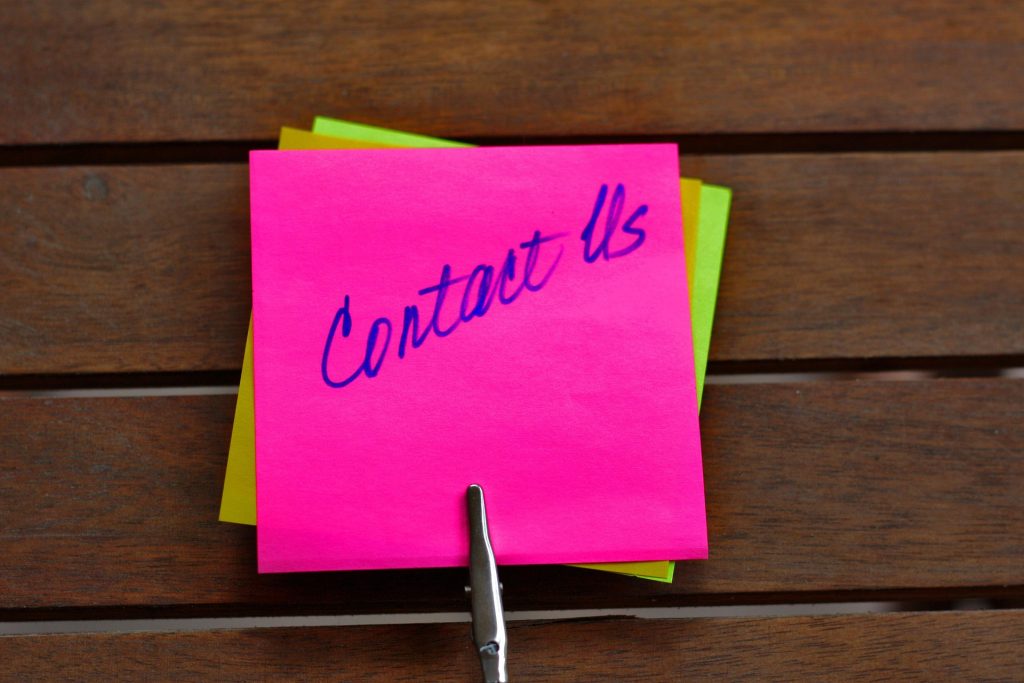Contact us post it