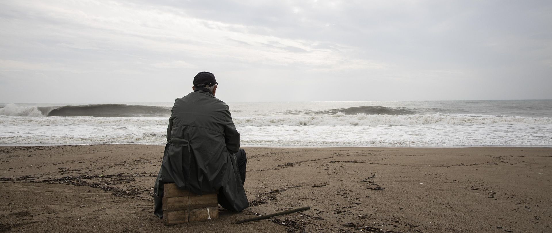 Einsamer Mann am Meer Einsamer Mann am Meer